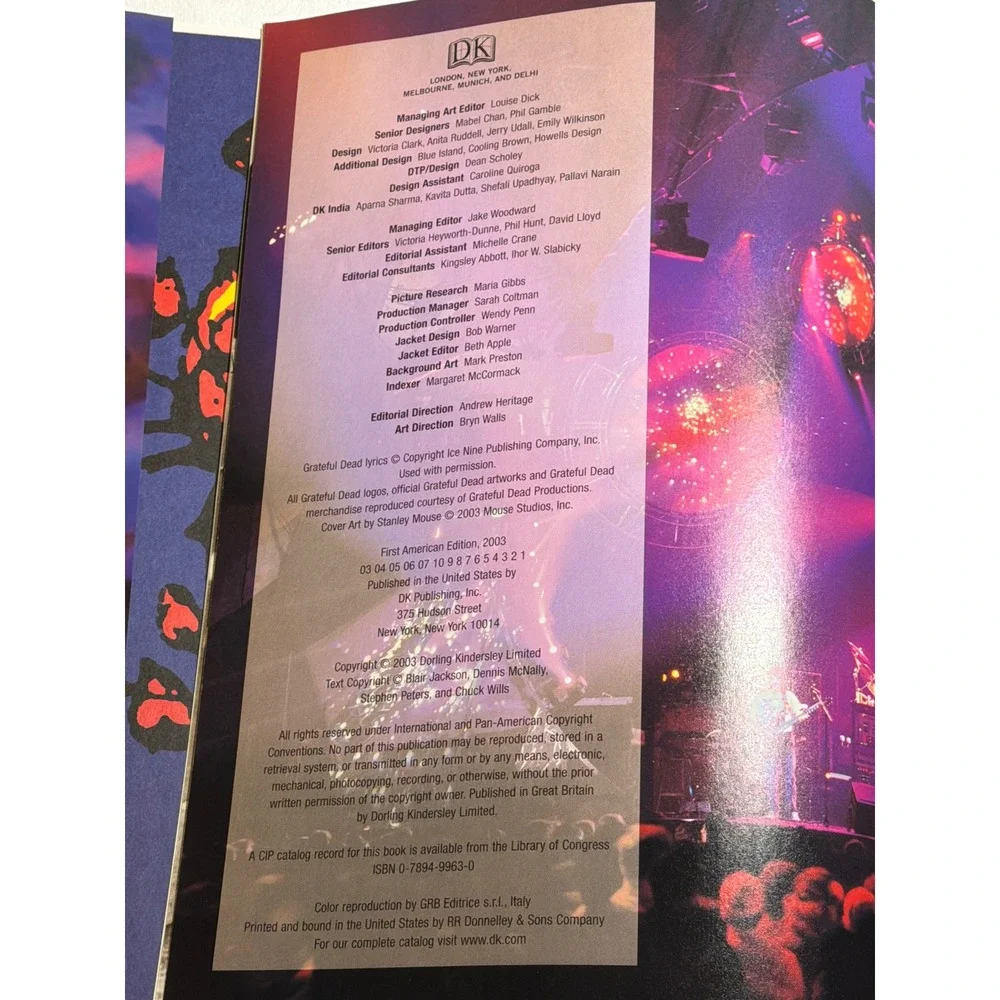 Grateful Dead The Illustrated Trip Hardcover Book 2003 First American Edition DK